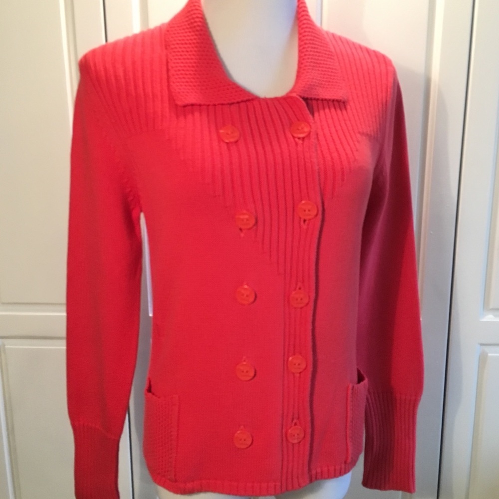 HWR Anthropologie Double Breasted Cardigan XL